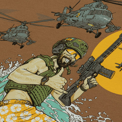 M-Tac - Surf Club T-Shirt - Coyote Brown - 80062017