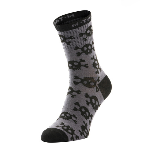 M-Tac - Mk.3 Sommersocken - Pirate Skull - Dunkelgrau - 30903912 