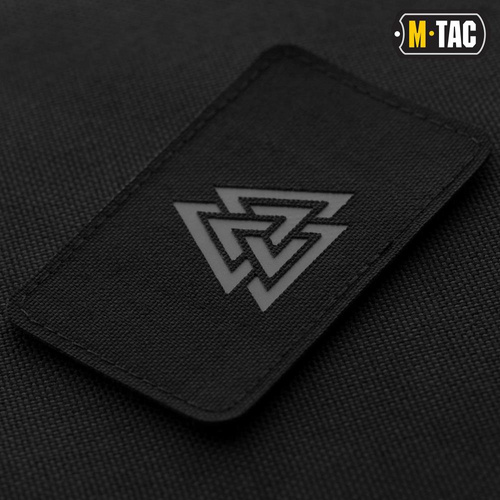 M-Tac - Lasergeschnittene Valknut horizontale Patch - Schwarz / Grau - 51164211