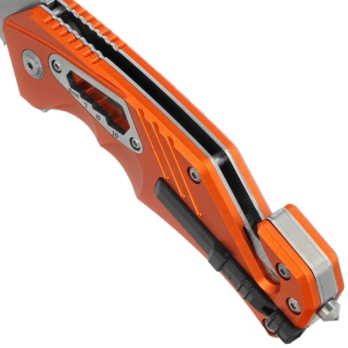 BlackFox - Klappbares Rettungsmesser Demand - D2 Stahl - Orange - BF-784-OR