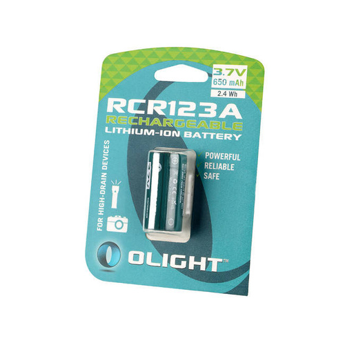 Olight - Wiederaufladbarer Li-Ionen-Akku - RCR123A 3,7V 650 mAh