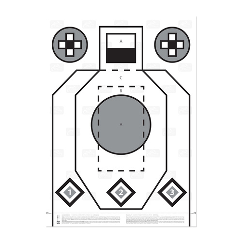 Helikon - RXQT - Gewehr-Übungs-/Qualifikationsscheibe - RT-RXQ-PA-20