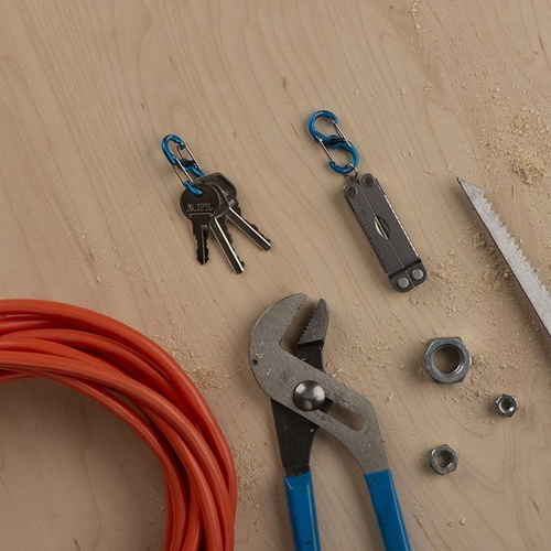 Nite Ize - S-Biner® MicroLock® Aluminium - 2 Stück - Orange - LSBMA-19-2R6