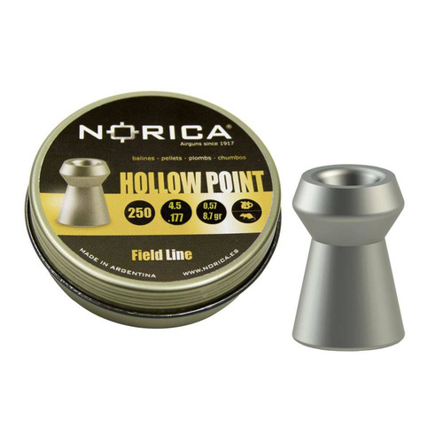 Norica - Hollow Point Luftgewehrkugeln - 4,5 mm - 250 Schuss