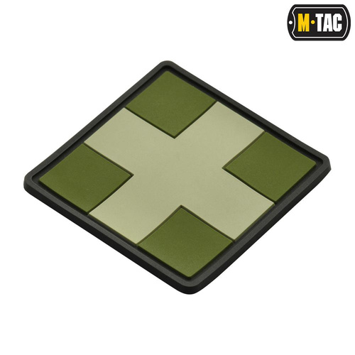 M-Tac - Medic Cross Square 3D PVC Patch - Olive - 51124001