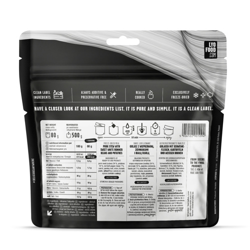 LyoFood - Gefriergetrocknete Ration Lyo Expedition - Eintopfgulasch - 500 g