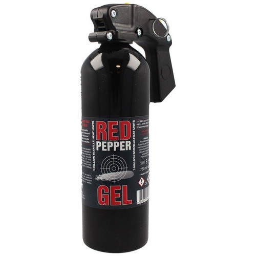 Red Pepper - Pfefferspray Graphite - Gel - HJF - 750ml - Schwarz - 11700-H-BLK