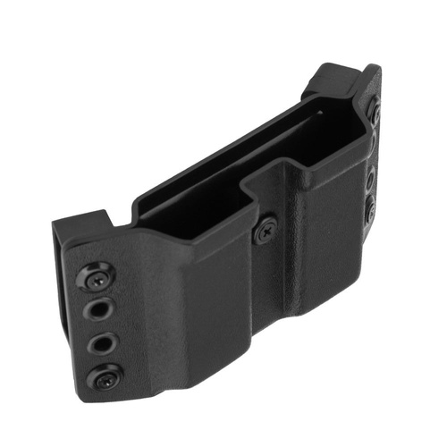 DOUBLETAP GEAR - OWB Kydex Doppelmagazinhalter für P-07/09/10, M&P9, SFP9, P320 - Schwarz