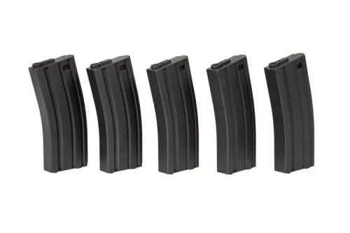 Specna Arms - Mid-cap Magazine für M4/M16 Repliken - 5 Stk. - Schwarz - SPE-05-025503