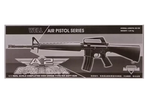 Well - ASG Replica von M16A1 Assault Carbine - 6mm - Federbelastet - WEL-39-000018