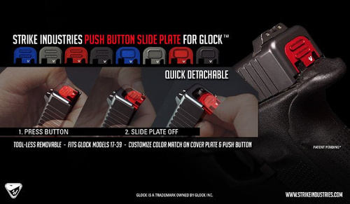 Strike Industries - Slide Cover Plate V1 für Glock - Schwarz - SI-GSP-V1-BK