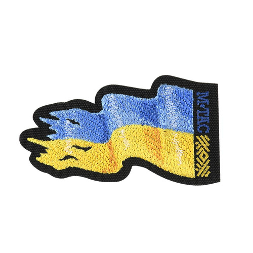 M-Tac – Ukraine-Flaggen-Patch – Stickerei – Cordura 500D – links – Schwarz – 51298002