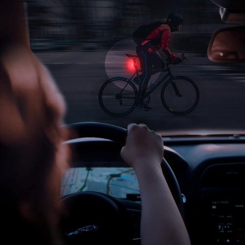 Fenix - Wiederaufladbare Fahrrad-Taschenlampe LED USB-C - Rot - 400 mAh - BC05R V2.0