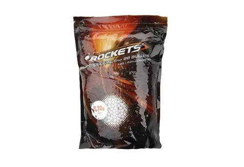 Rockets - ASG-Bälle Professional - 0,20 g - 2 kg - Weiß - ROC-16-005149