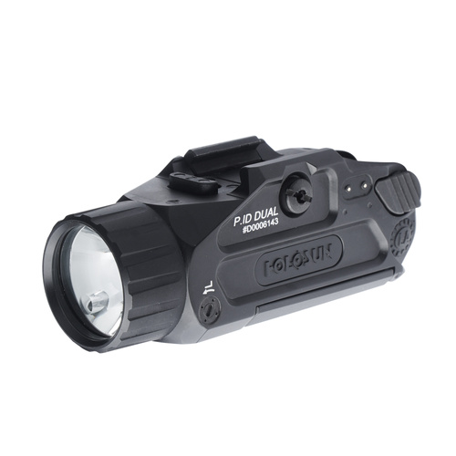 Holosun - Taktische Waffen-Taschenlampe Dual - 17.000 cd - IR/Grüner Laser - Schwarz - P.ID Dual
