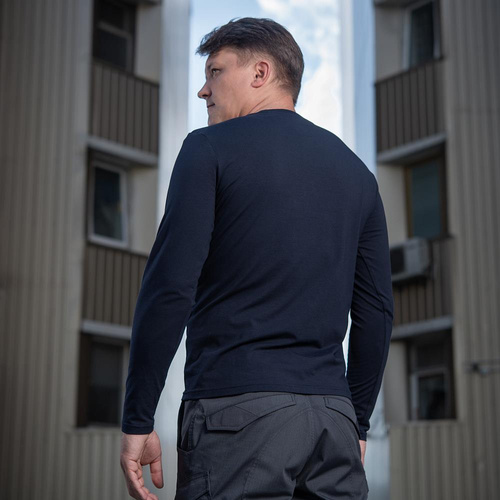 M-Tac - Militärisches Langarm-T-Shirt - Dunkles Marineblau - 20067015