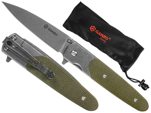 Ganzo - Klappmesser - 440C - Grün - G743-2-GR