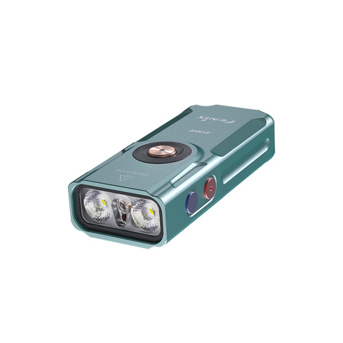 Fenix - Schlüsselanhänger-Taschenlampe E06R - 700 lm - UV/Laser - USB-C - Magnet - Turquoise - E06R.14111