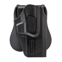 Umarex - Modell 1 Holster für Glock 17, 17 Deluxe, 19, 18C, 19X, 19 Gen4 Pistolen - Schwarz - 3.1592