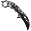 Herbertz Solingen - Karambit Klappmesser Totenköpfe Design - AISI 420 - 572413