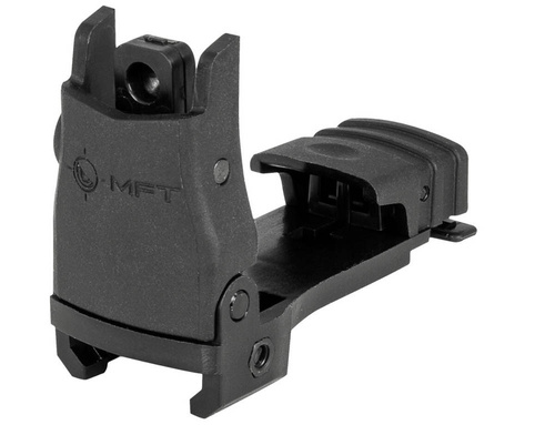 MFT - Back Up Polymer Flip Up Rear Sight - Schwarz - BUPSWR-BL