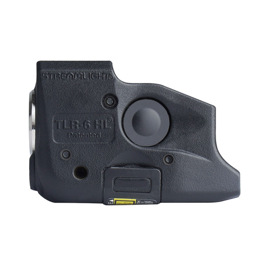 Streamlight - Taktische Waffentaschenlampe mit Laser TLR-6 HL G - Glock Rail Mount - Schwarz - L-69353
