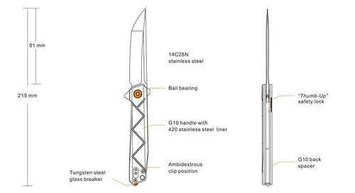 Ruike - Klappmesser - P127-B