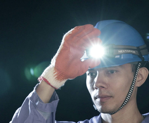 NEXTorch - Max Star LED wiederaufladbare Stirnlampe - 1200 lm - Schwarz - MAX STAR