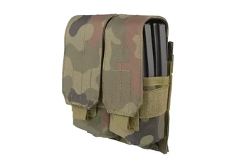 GFC Tactical - Doppelte M4/M16 Typ Magazintasche - MOLLE - Nylon - Wz.93 PL Woodland - GFT-19-011403