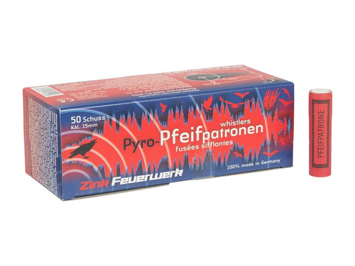 Zink-Feuerwerk - Pistol flares Pfeifpatronen - 50 pcs