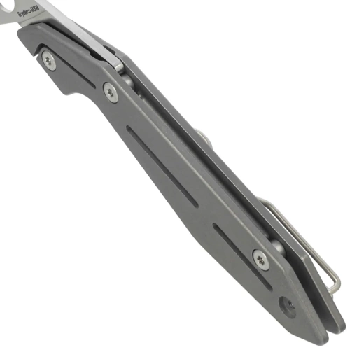 Spyderco - Nand Gray Titanium Satin Klappmesser - M398 - Grau - C270TIP