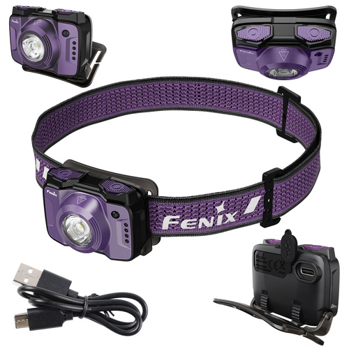 Fenix - Kopflampe HL12R V2.0 - 500 lm - USB-C - IP66 - Violett - HL12R.18112