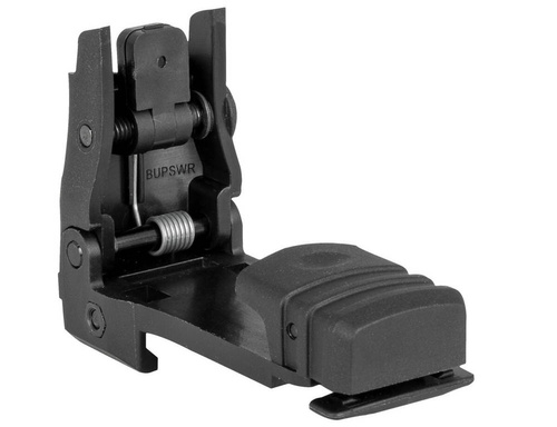MFT - Back Up Polymer Flip Up Rear Sight - Schwarz - BUPSWR-BL