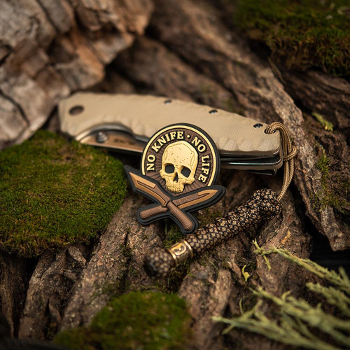 M-Tac - No Knife - No Life 3D PVC Patch - Coyote - 51128005