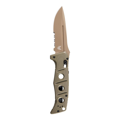 Benchmade - Klappmesser Militär Auto Adamas - CPM CruWear - Olive Drab - 2750SFE-2