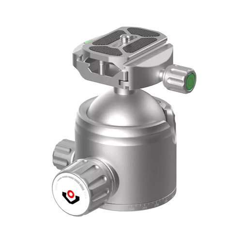 Rokstad - Kugelkopf-Set 56mm für 3/8"-16 Gewinde - Picatinny/ARCA - Grau - RSRH-02