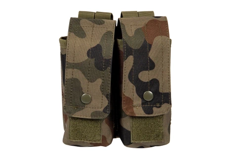 GFC Tactical - Doppelte AK / AR Typ Magazintasche - MOLLE - Nylon - Wz. 93 PL Woodland - GFT-19-016371