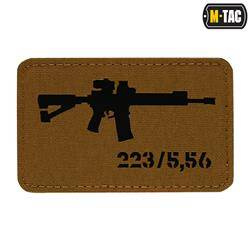 M-Tac - AR-15 223/5.56 Lasergeschnittener Aufnäher - Coyote/Schwarz - 51111502