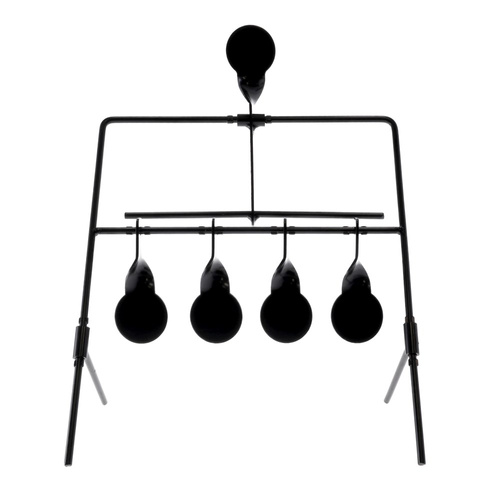 RazorGun - Zielscheibe Wind Spinner - 4 Zielscheiben - Reset - Metall - Schwarz - 105515