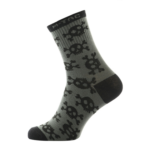 M-Tac - Mk.3 Sommersocken - Pirate Skull - Olive - 30903901