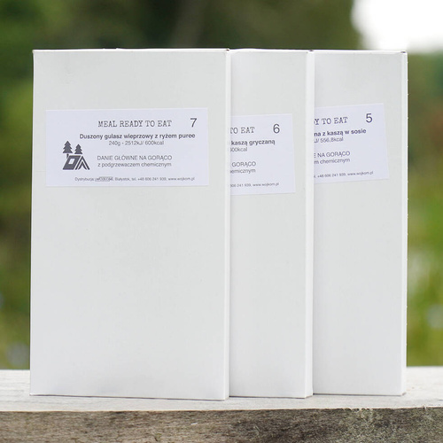 Kedainiu - Military MRE Dish no. 07 - Geschmortes Schweinefleisch mit püriertem Reis