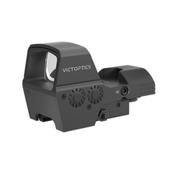 VictOptics - Offener Kollimator SRD 1x23x33 mit Four-Reticle - Picatinny QD - Schwarz - RDSL36