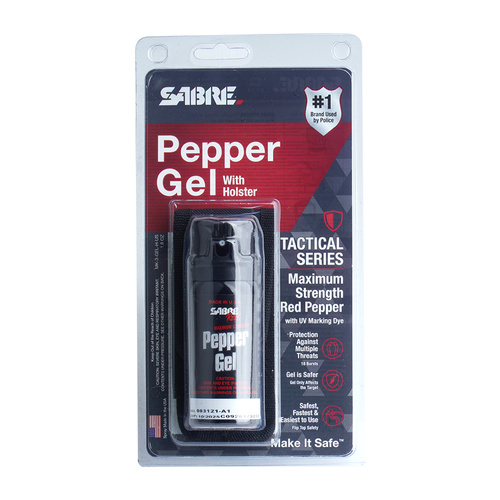 Sabre Red - Pfeffergel mit Flip Top & Gürtelholster - Gel - Stream - 53 ml - MK-3-GEL-H-US