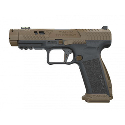 Canik - Pistole TP9 TTI Combat - Taran Tactical Innovations - 9x19 Para - Schwarz/Coyote Brown