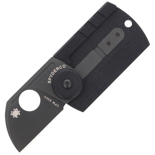 Spyderco - Dog Tag Folder CF/G-10 Laminat Schwarz Messer - C188CFBBKP