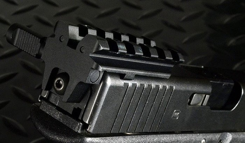 Strike Industries - Rear Sight Mount Schiene - G17/18 - Schwarz - SI-GSR