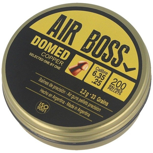 Apolo - Air Boss Domed Kupfer Luftgewehrkugeln - .25 / 6.35mm - 200 psc - E30200