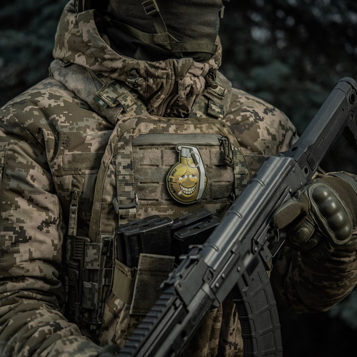 M-Tac - Aufnäher Lächelnde Granate M67 v2 - PVC 3D - Grün - 51139200