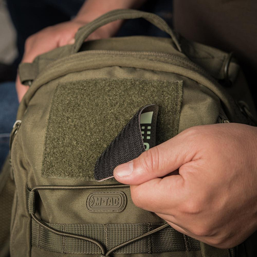 M-Tac - Aufnäher mit Flagge und Aufschrift Polen - Laserschnitt - Pixel/Rechteck - Ranger Grün / Fluo - 51007223