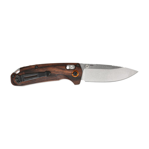 Benchmade - HUNT North Fork Folding Jagdmesser - Drop Point - Axis Lock - Holz - 15032